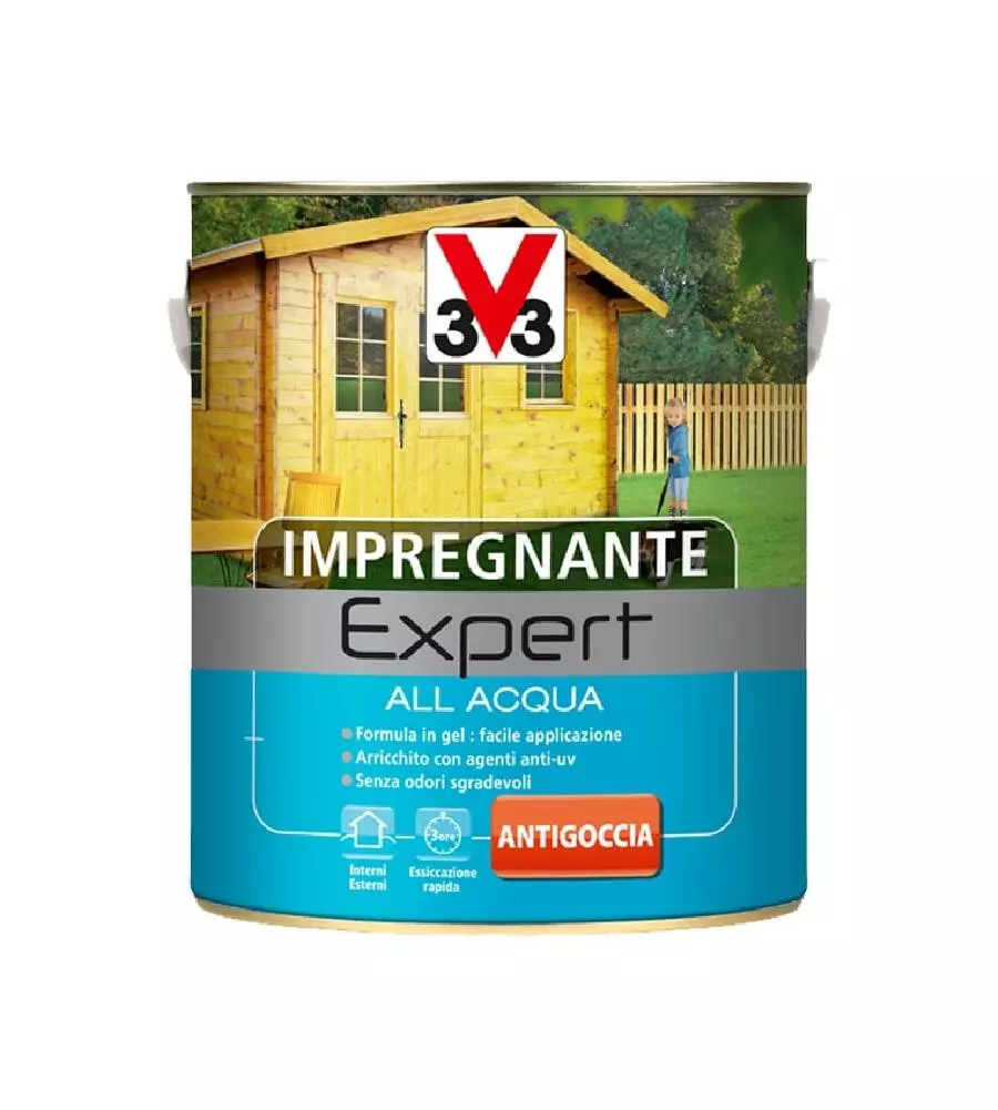 Expert - impregnante all'acqua, colore mogano - 0,75 litri